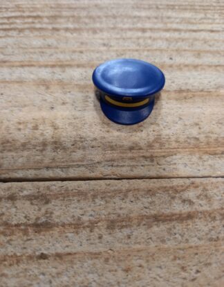 playmobil ref 30641082 casquette policier bleu foncé avec bandeau or