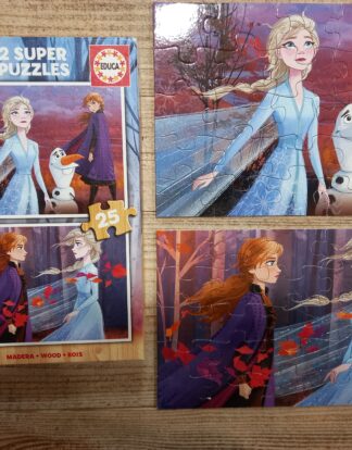 REINE DES NEIGES 2 PUZZLES BOIS EDUCA