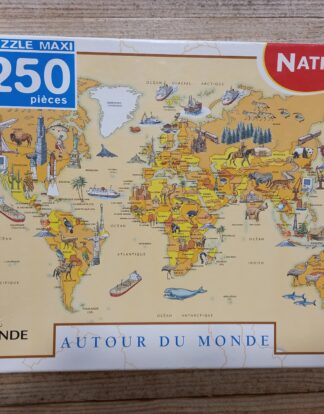 AUTOUR DU MONDE PUZZLE NATHAN