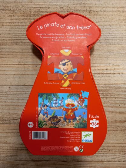 LE PIRATE ET SON TRESOR PUZZLE DE 36 PIECES DJECO