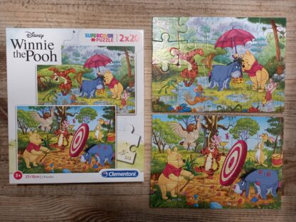 WINNIE L OURSON 2 PUZZLES DE 20 PIECES CLEMENTONI