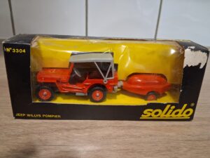 solido jeep willis pompier