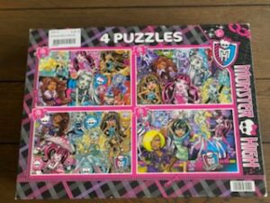 monster high 4 puzzles clementoni
