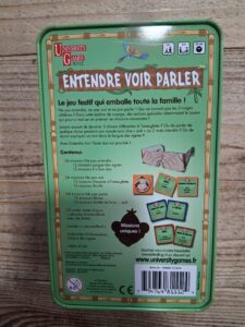 ENTENDRE VOIR PARLER UNIVERSITY GAMES