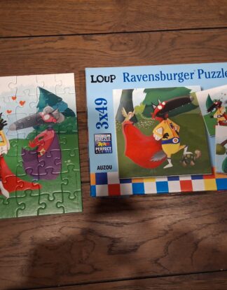 LE LOUP 3 PUZZLES 49 PIECES RAVENSBURGER