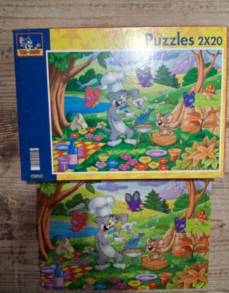 TOM ET JERRY 2 PUZZLES DE 20 PIECES CLEMENTONI