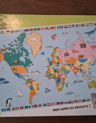 CARTE DU MONDE PUZZLE DE 250 PIECES NATHAN