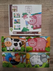 PUZZLE 4 EN 1 FERME JOUE CLUB