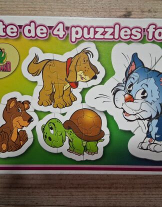 BOITE DE 4 PUZZLES FORME PLAYLAND