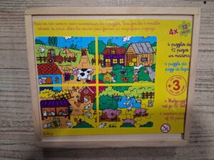 4 PUZZLES DE 12 PIECES VILAC