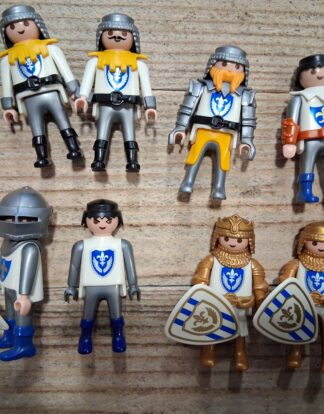 playmobil lot chevaliers lys