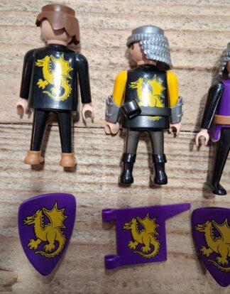 playmobil lot chevaliers dragon jaune